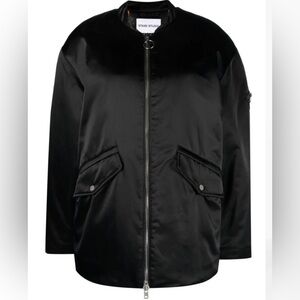 STAND STUDIO -Prim Satin Twill Bomber Jacket